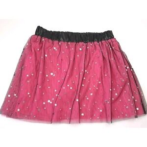 SO Girl's M 10-12 Sequin Bubble Foil Tulle Skirt  Layered Lined‎ Balletcore
